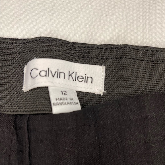 Calvin Klein Women’s Black Dress Pants, Elastic Waist Size 12 - Picture 3 of 4
